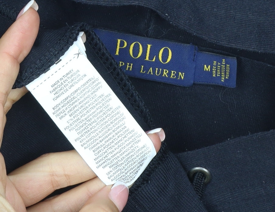 Polo Ralph Lauren Men’s Black M Pullover Hoodie Embroidered Logo