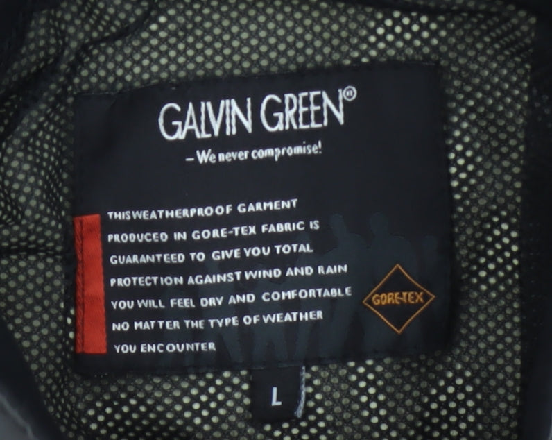 Galvin Green Men’s Black Grey L Gore-Tex Golf Waterproof Anorak Jacket