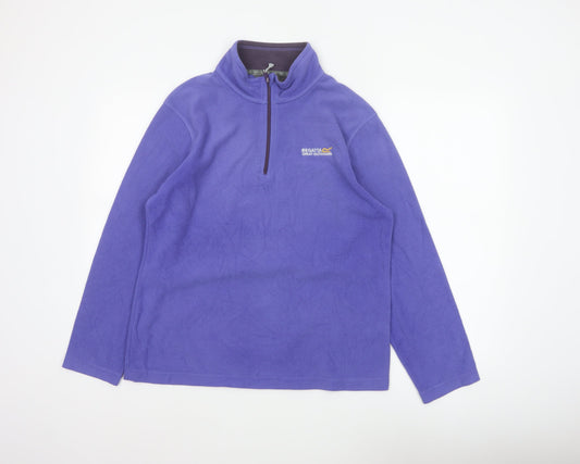Regatta Women’s Purple UK 14 1/4 Zip Fleece Pullover Sweatshirt