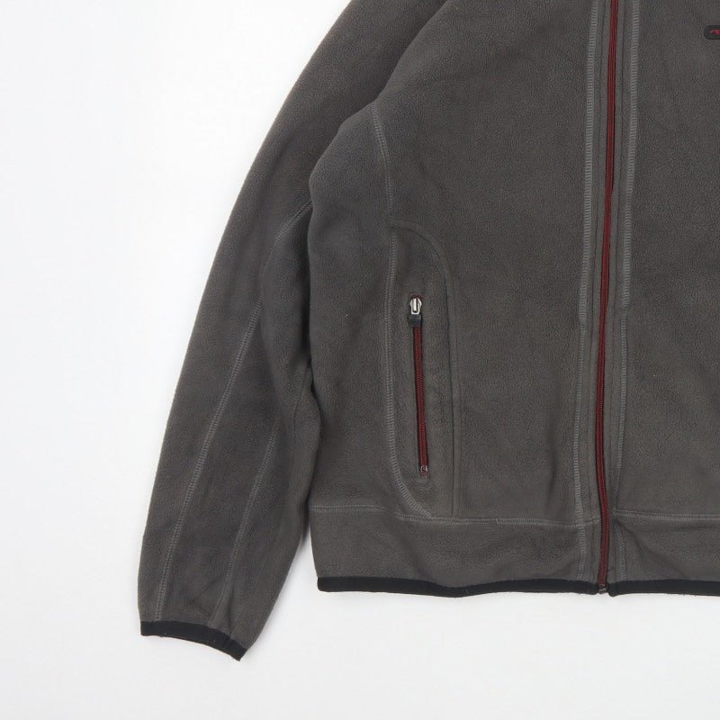 Next Sport Men’s Grey Fleece Jacket Size M Full Zip Outdoor