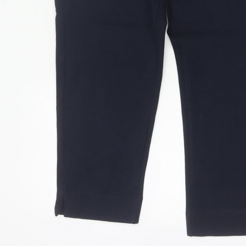 Marks and Spencer Women’s Navy Size 16 Tapered Tailored Trousers