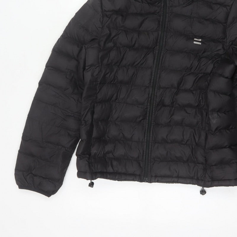 Levi's Women’s Black S Hooded Quilted Puffer Jacket Full Zip