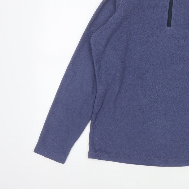 Craghoppers Women’s Blue UK 12 1/4 Zip Fleece Pullover Sweatshirt