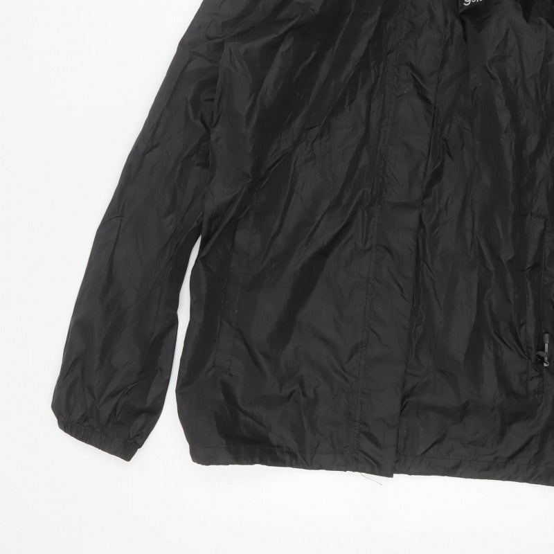Gelert Men's Black M Packaway Waterproof Hooded Rain Jacket