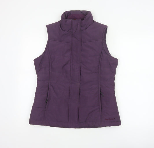Peter Storm Women's Purple UK 12 Padded Gilet Waistcoat Zip Pockets