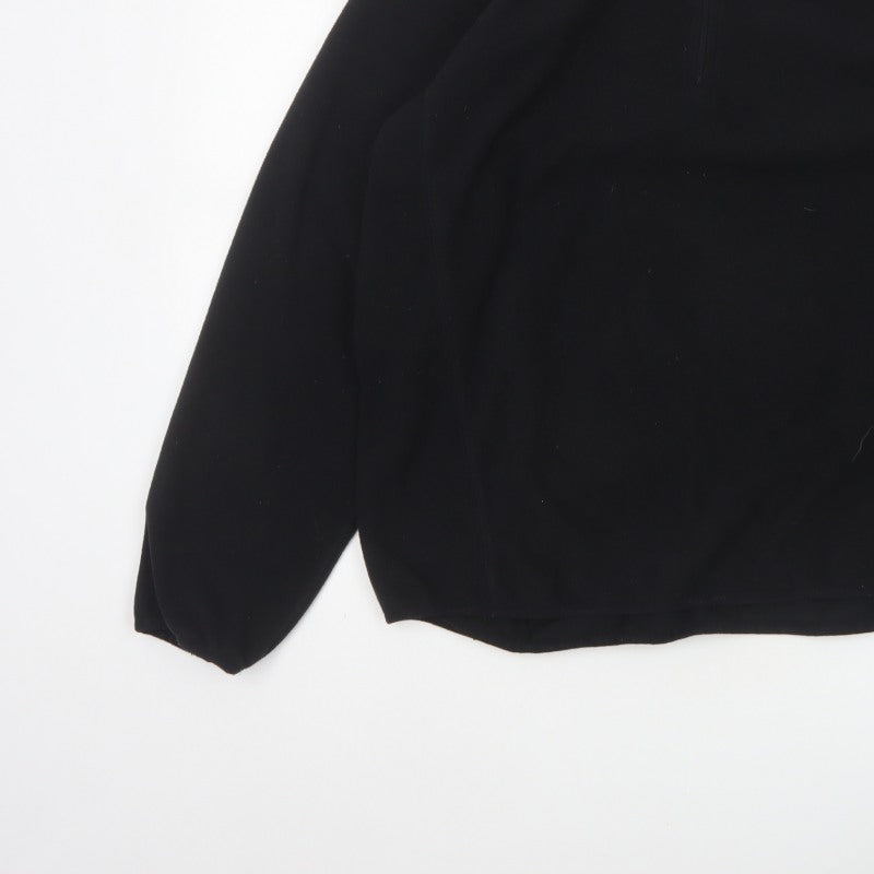 TOG24 Men’s Black XL 1/2 Zip Fleece Pullover Sweatshirt Outdoor Logo