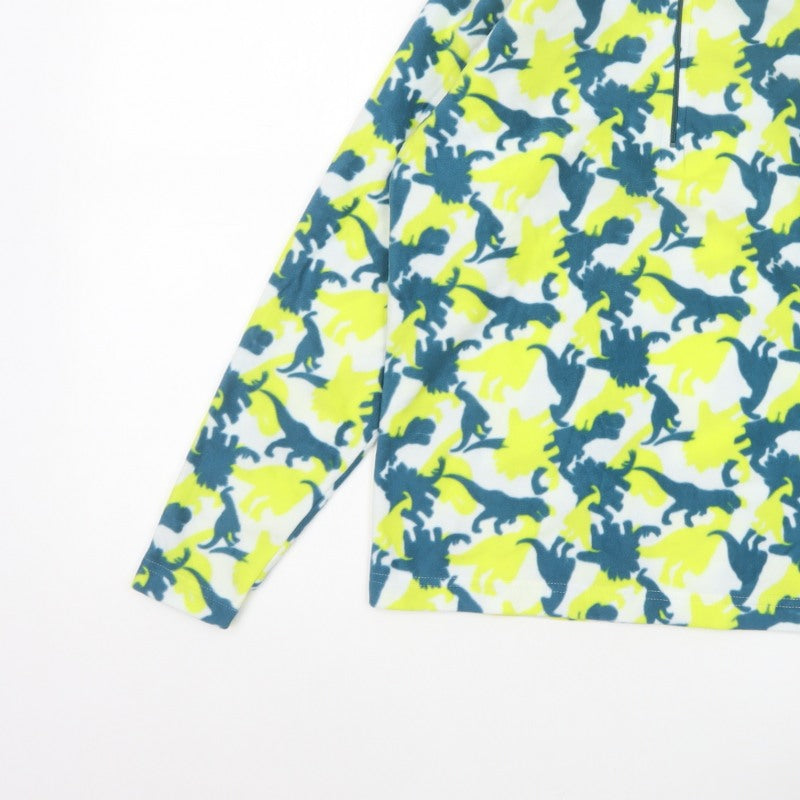 Mountain Warehouse Boys Multicoloured Dinosaur Fleece 13 Years 1/4 Zip