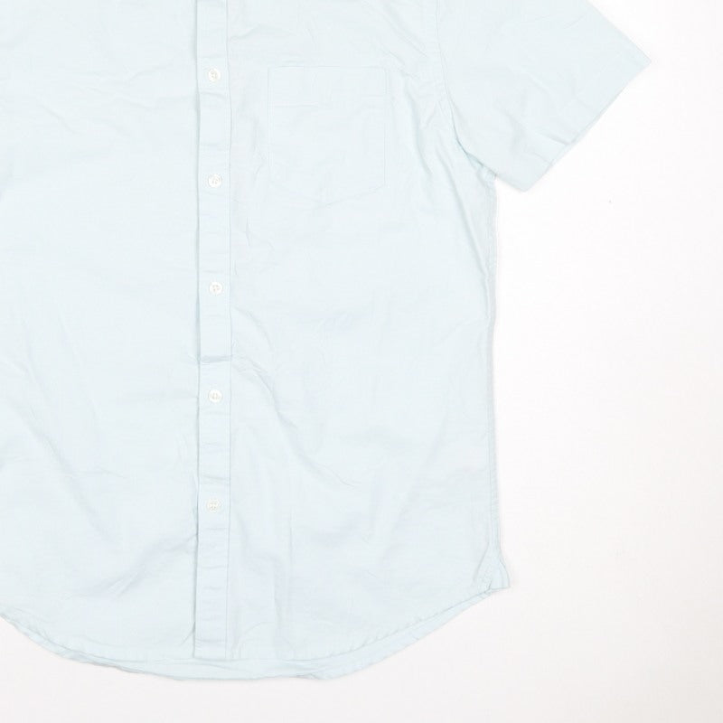 Burton Menswear Men’s Blue M Tailored Short Sleeve Button-Up Shirt