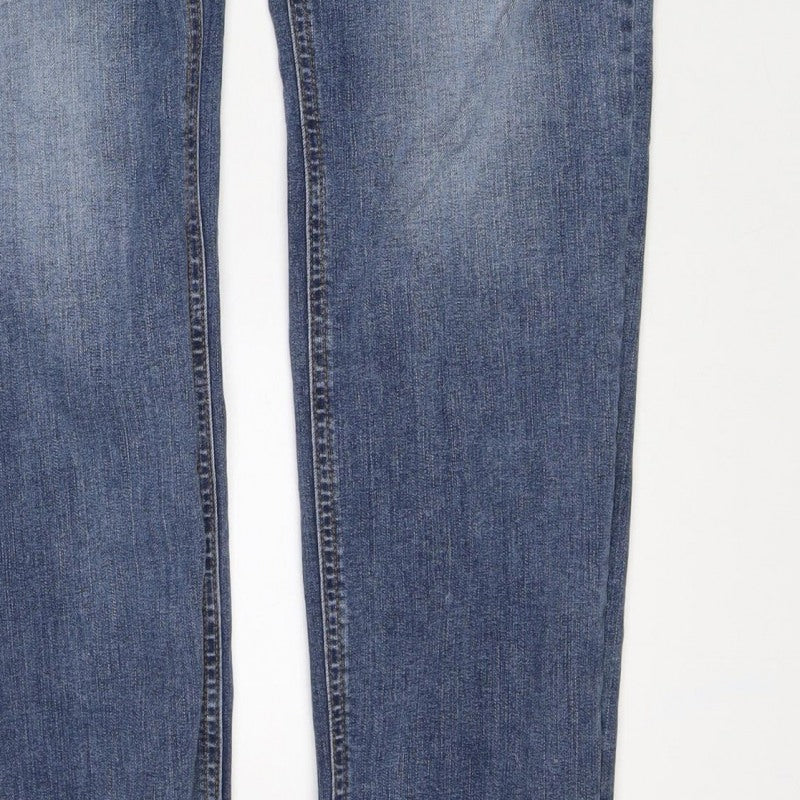 Denim Co. Men’s Blue W34 L34 Slim Straight Stretch Jeans
