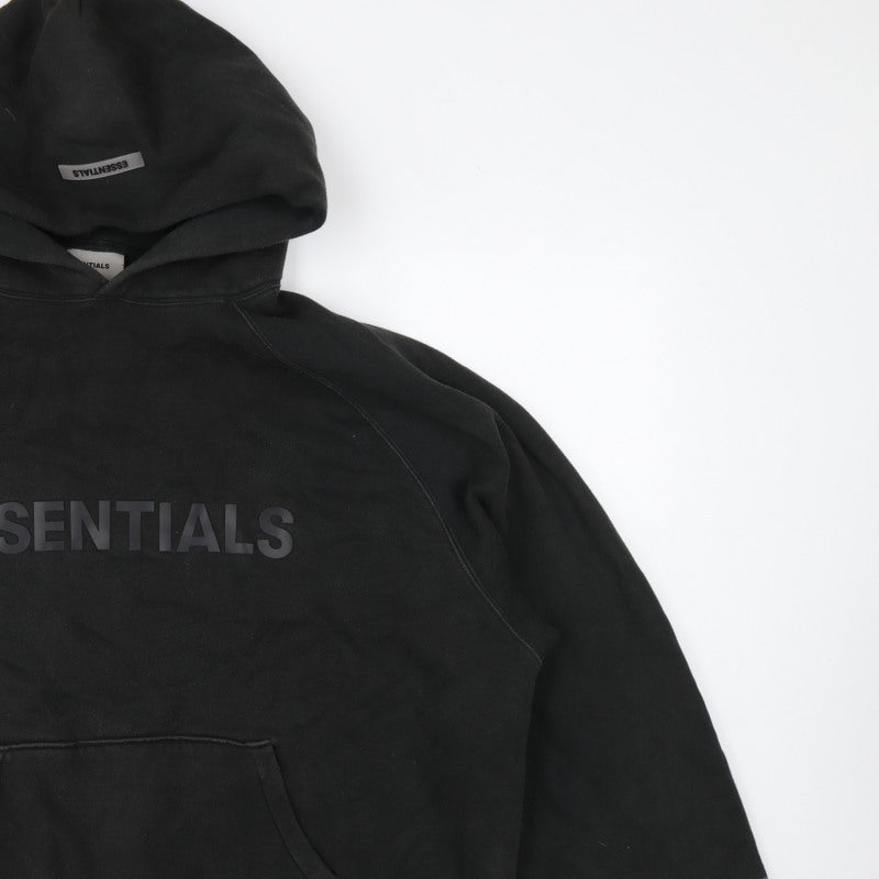 Essentials Fear of God Men’s Black XL Pullover Logo Hoodie