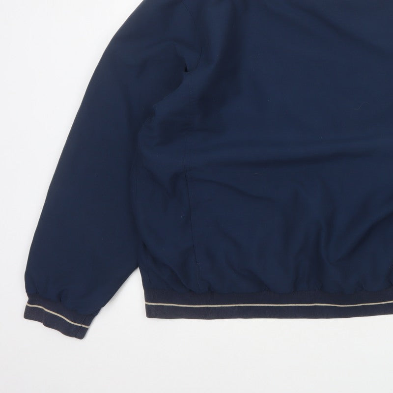Additional view of Crane Sports Men’s Blue XL V-Neck Lined Pullover Sweatshirt