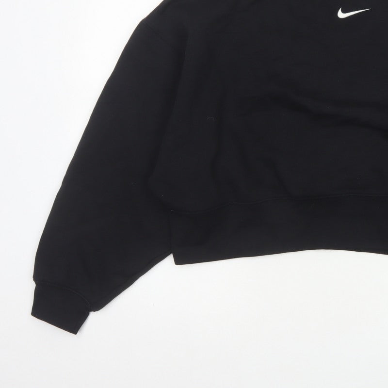 Nike Women’s Black XS Pullover Sweatshirt Logo Crew Neck