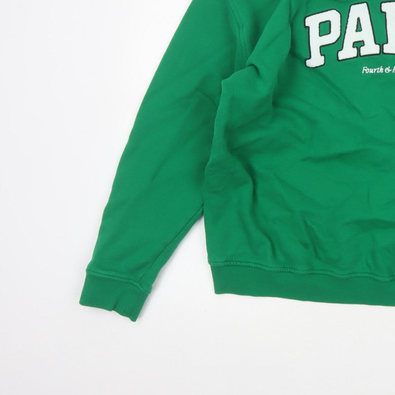 Additional view of 4th Reckless Men's Green M Paris Crew Neck Pullover Sweatshirt Logo