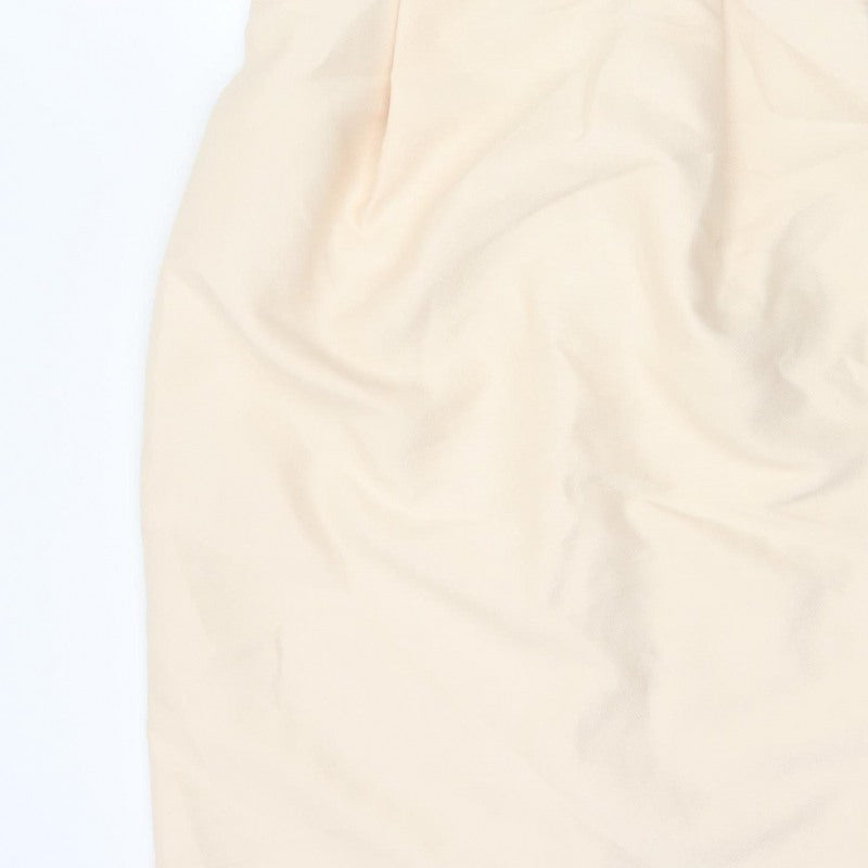 ASOS Women Ivory UK 14 Pencil Dress V-Neck Bow Strap Formal