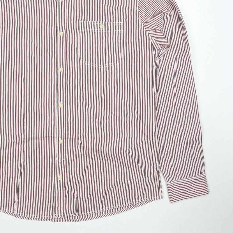 Additional view of Next Men’s Red White Striped Button Down Cotton Shirt L