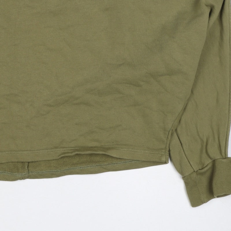 Ivy Park Women's Green M Logo Tape Cropped Pullover Sweatshirt