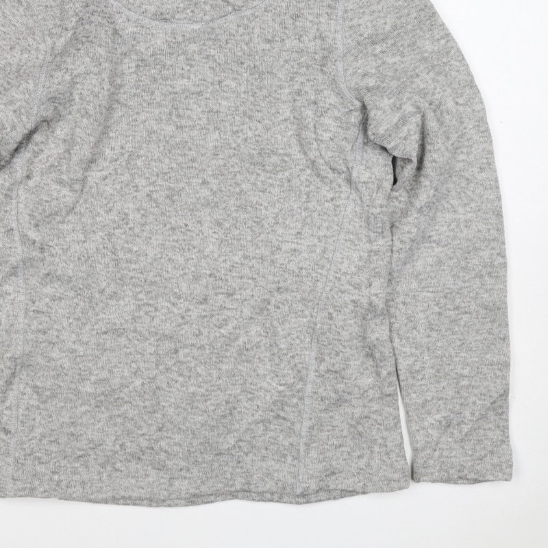 Mountain Warehouse Women Grey UK 14 Pullover Cowl Neck Hoodie