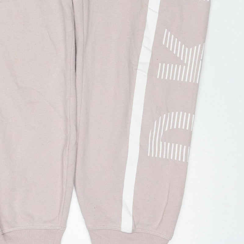 DKNY Women Pink M Jogger Sweatpants Logo Stripe Drawstring