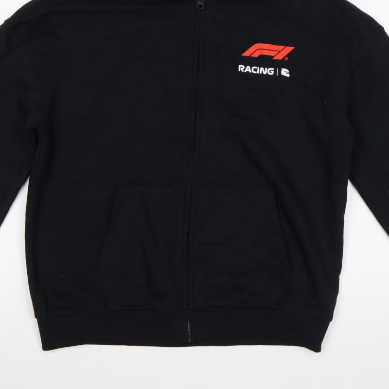 Additional view of Marks and Spencer boys’ black 13-14 years formula 1 full zip hoodie