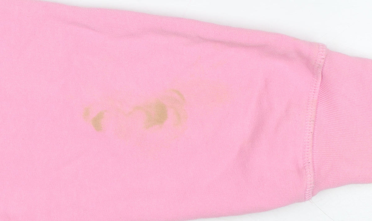 Levi's Women Pink S Pullover Hoodie Logo Cotton Hooded Kangaroo Pocket
