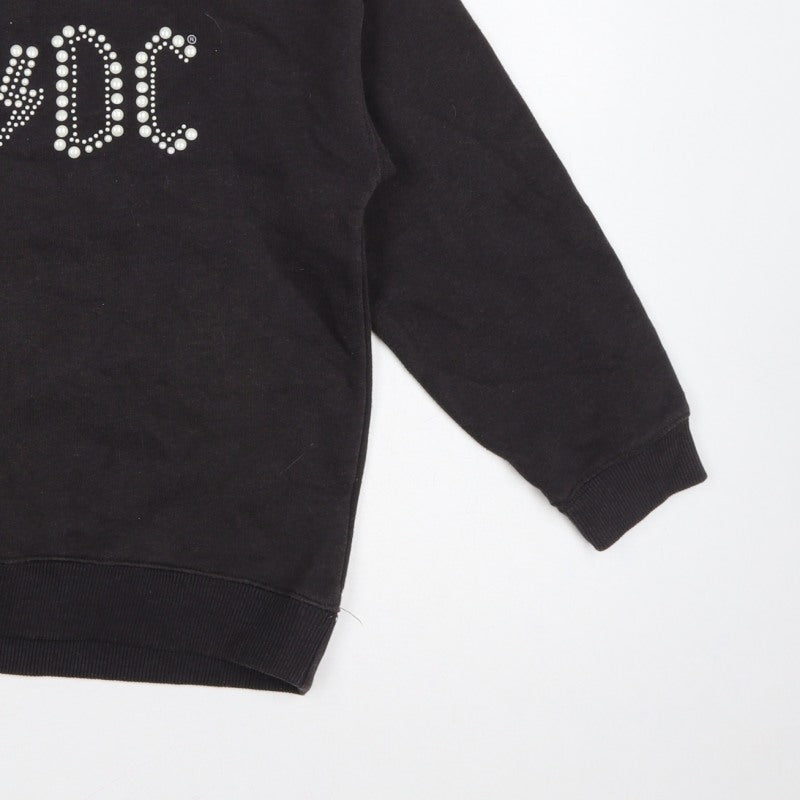 Additional view of AC/DC girls’ black pearl logo pullover sweatshirt 13-14 years