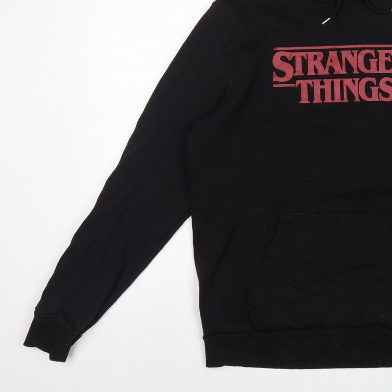 Additional view of Netflix Stranger Things Men’s Black XL Pullover Graphic Hoodie