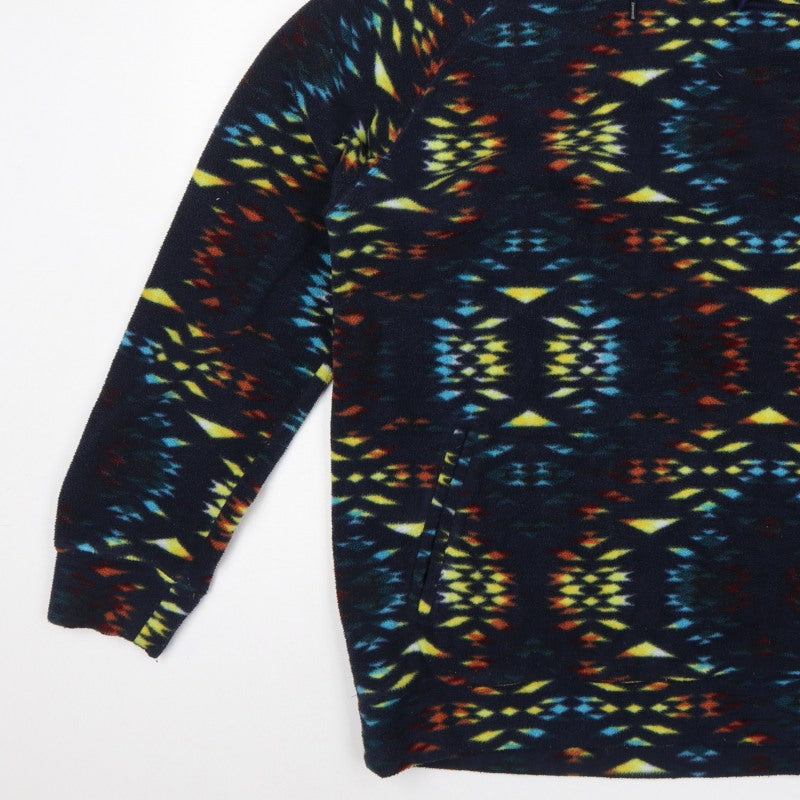 Super Massive Men’s Multicoloured L Aztec Fleece 1/4 Zip Hoodie