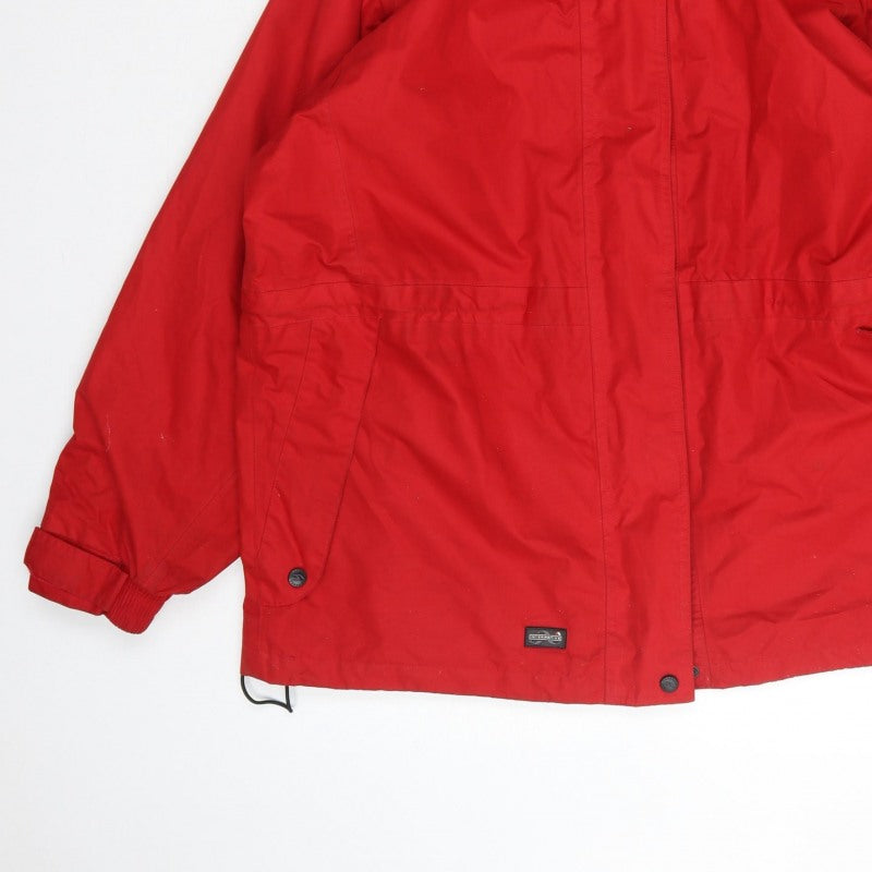 Trespass Women’s Red XL Waterproof Hooded Parka Jacket Windproof