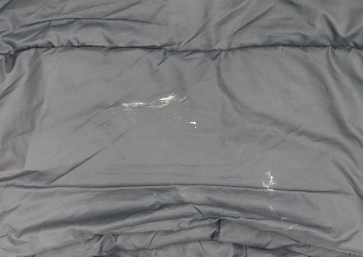 Nike Men Black L Puffer Jacket Hooded Quilted Full Zip