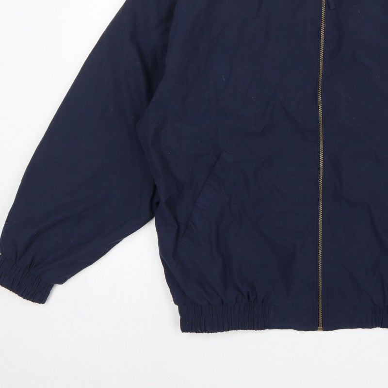 Additional view of St Bernard Men's Blue Medium Basic Zip Jacket Weather Resistant