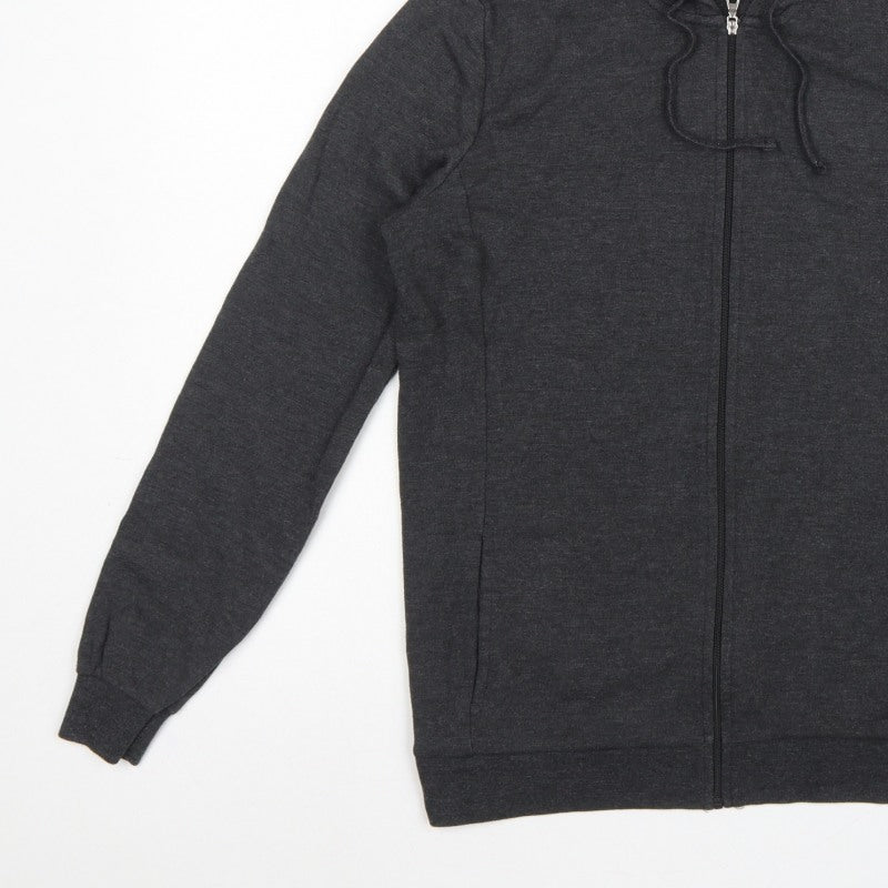 Tezenis Women’s Grey Size S Full Zip Hooded Hoodie Pockets