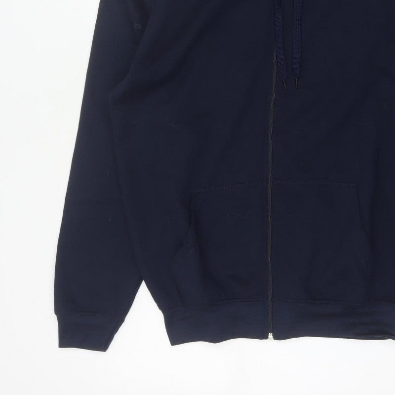 Altitude Mens Blue M Full Zip Hooded Polyester Hoodie Pockets