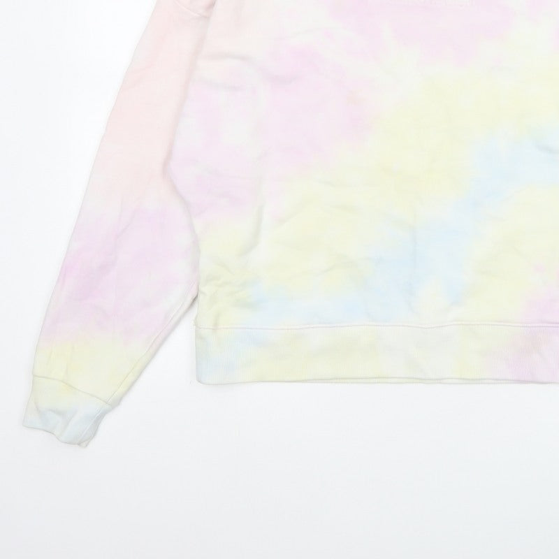 Gap Women’s Multicoloured XS Pastel Tie Dye Logo Crew Sweatshirt