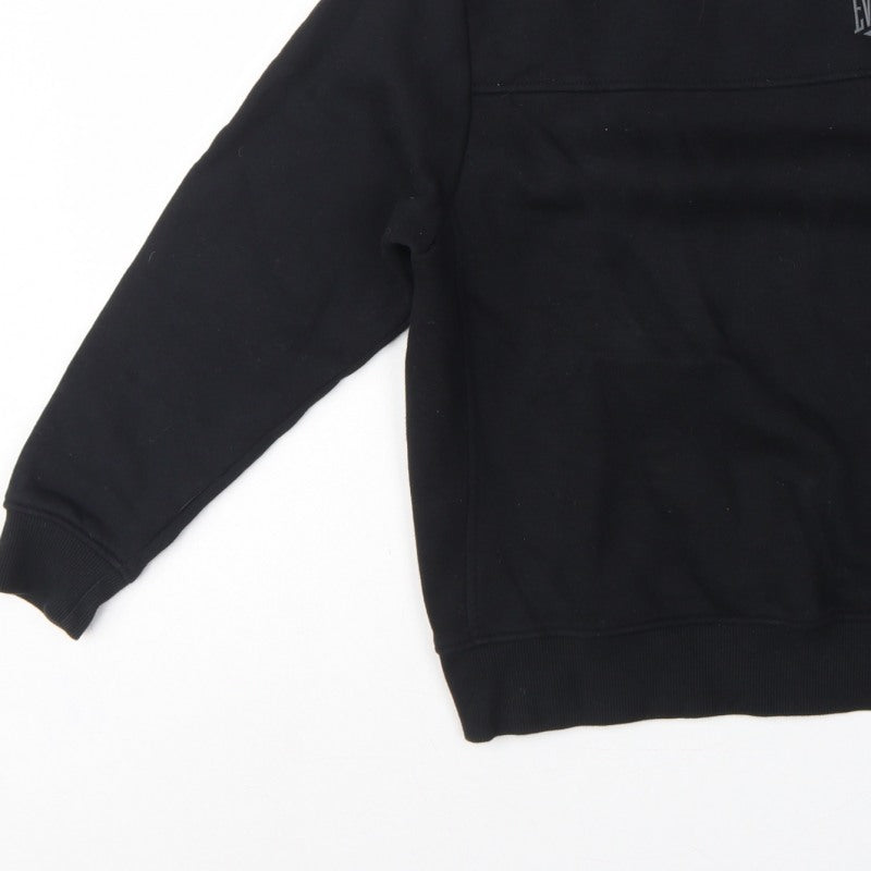 Additional view of Everlast boys’ black, size 13, pullover fleece logo sweatshirt
