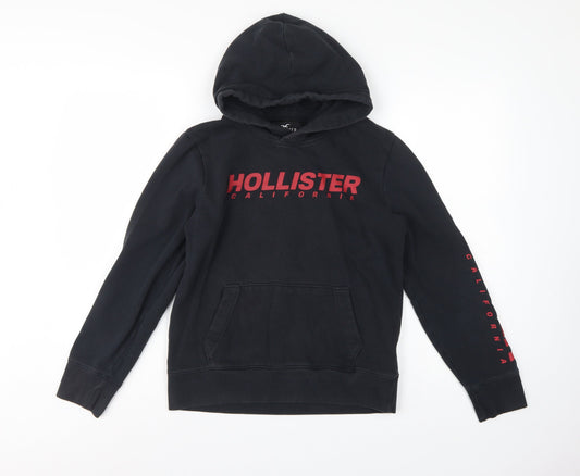 Hollister Women’s Black XS California Logo Pullover Hoodie