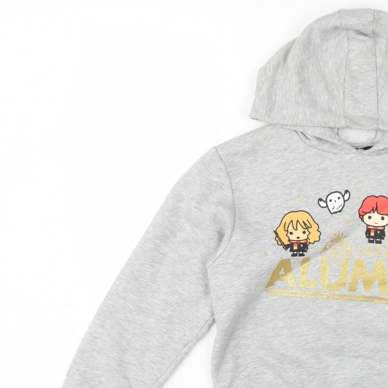 Additional view of Primark girls’ grey 10-11 years harry potter alumni graphic pullover hoodie