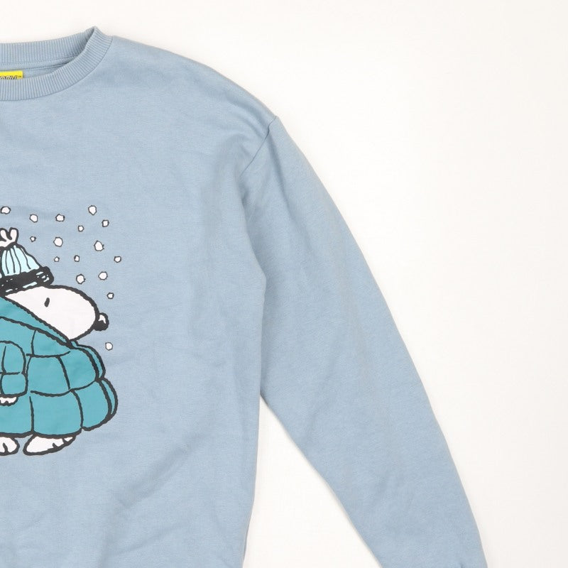 George Teens Blue S 8-10 Snoopy Peanuts Graphic Pullover Sweatshirt