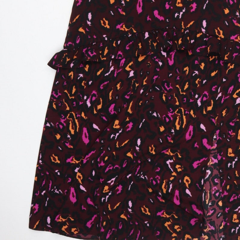 Et Vous Women’s Multicoloured Animal Print Fit & Flare Dress UK 14