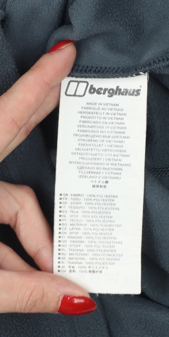 Berghaus Men’s Black L 1/4 Zip Fleece Pullover Outdoor Sweatshirt