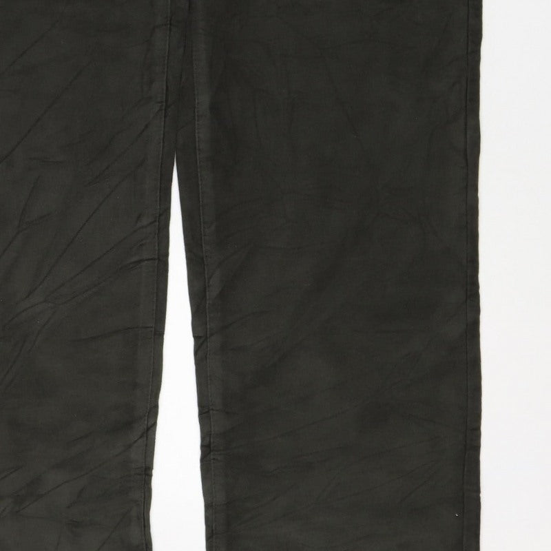 Additional view of Marks & Spencer Men's Black 32/33 Cotton Straight Chino Trousers