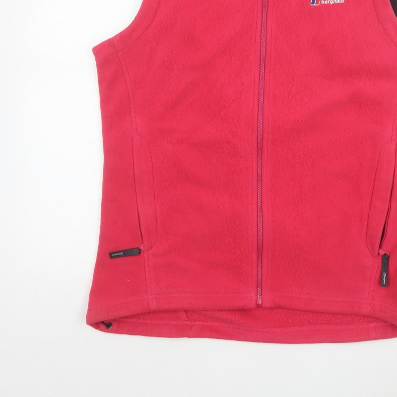 Berghaus Women’s Pink UK 14 Fleece Bodywarmer Zip Outdoor Waistcoat