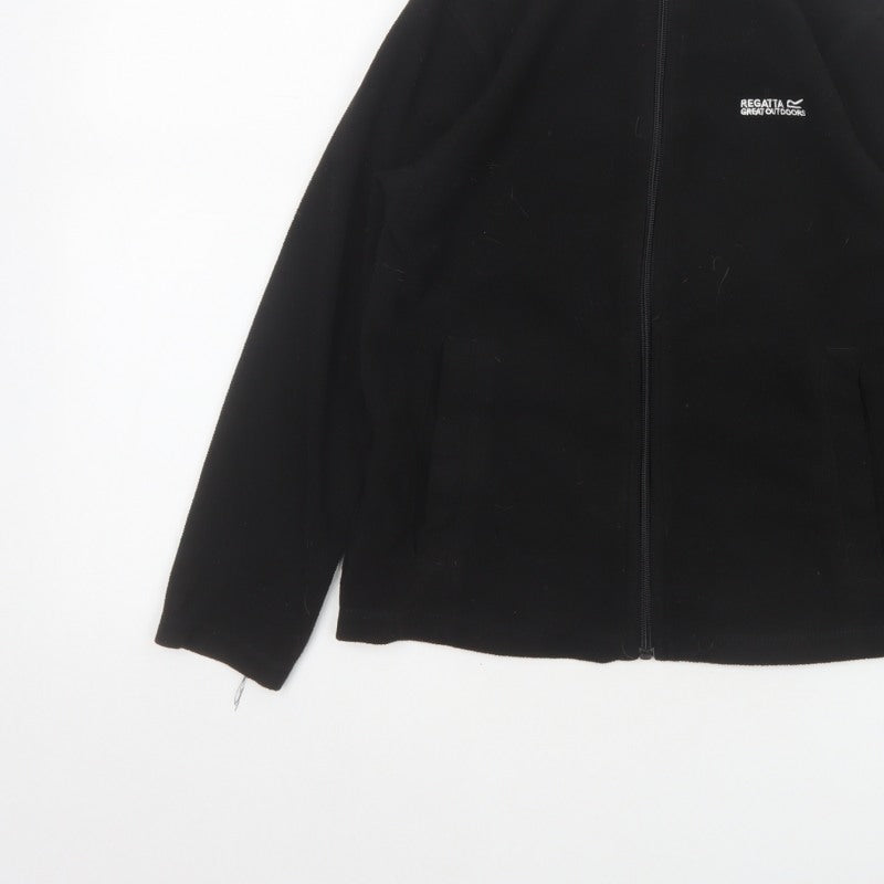 Additional view of Regatta boys’ black 9-10 years fleece basic jacket full zip