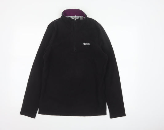 Regatta Women’s Black UK 12 1/2 Zip Fleece Pullover Sweatshirt