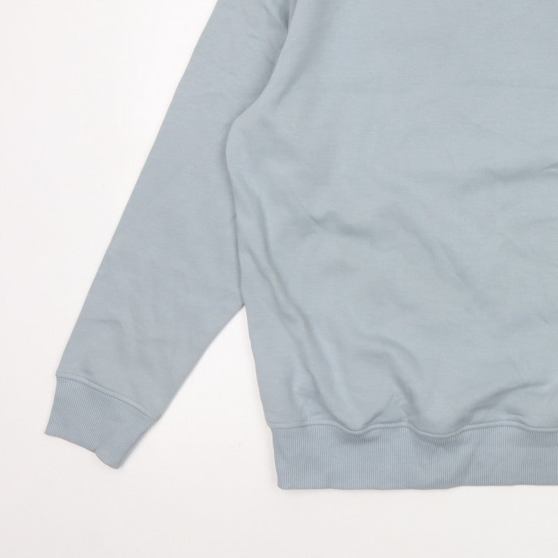Additional view of Marks and Spencer Men Blue L Relaxed Fit Crew Neck Pullover Sweatshirt