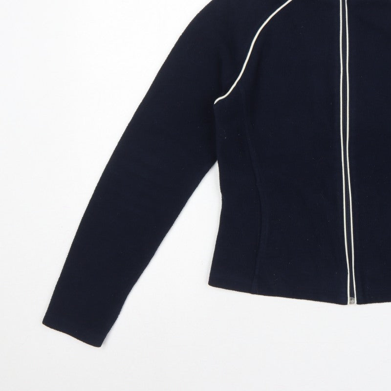 Next Women’s Blue Fleece Full Zip Jacket UK 18 Collared