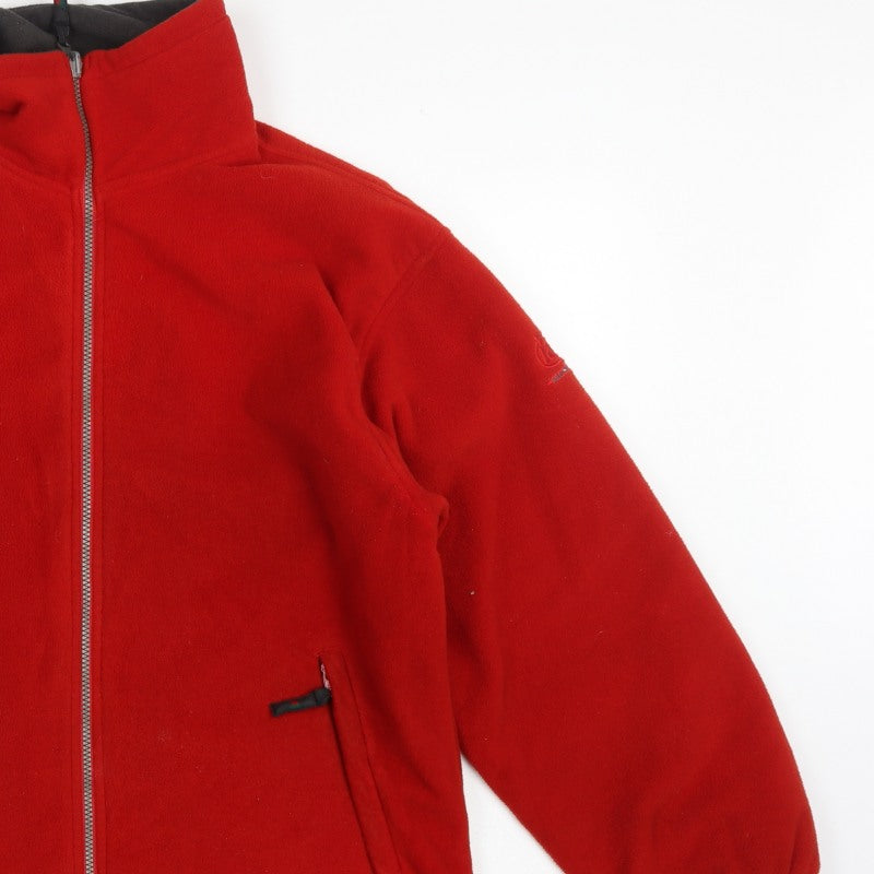 Wynster Men’s Red L Basic Fleece Jacket Full Zip Outdoor
