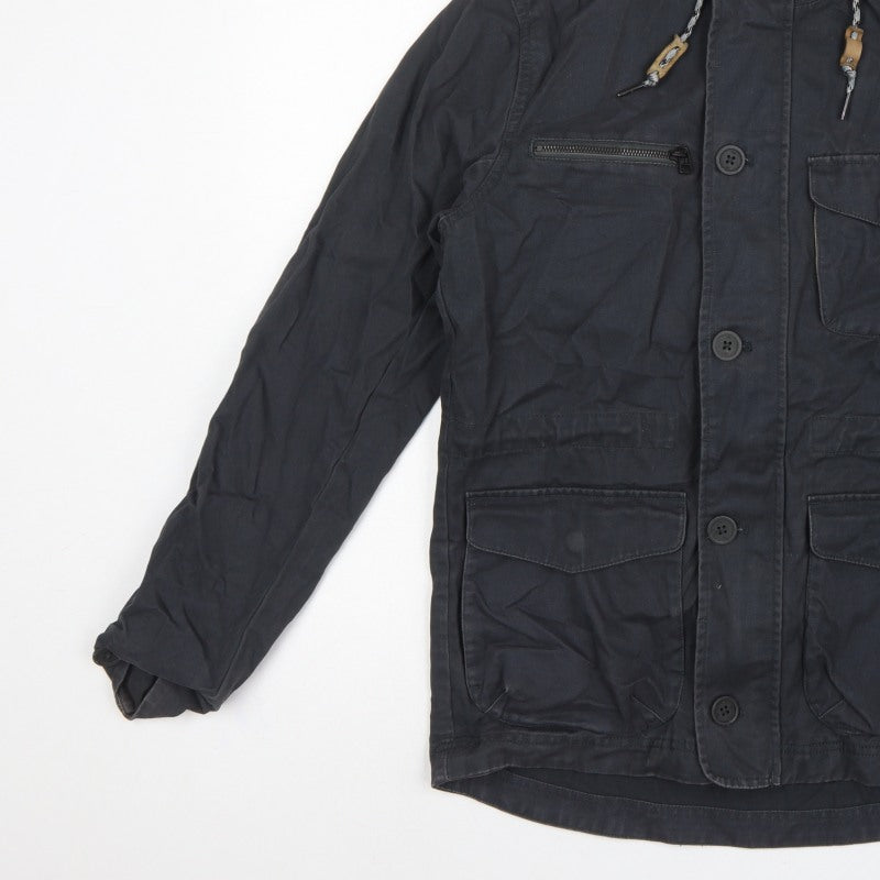 Additional view of O'Neill Men's Black S Adventure Hooded Military Jacket Cotton Hyperdry
