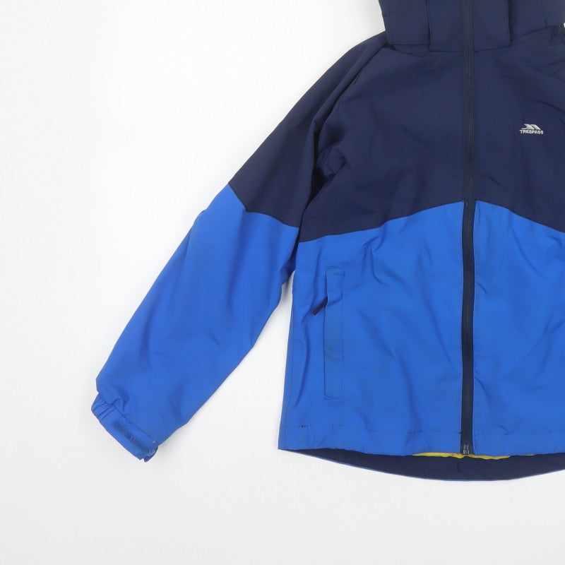 Trespass Boys Blue 9-10 Years Ski Jacket Waterproof Hooded