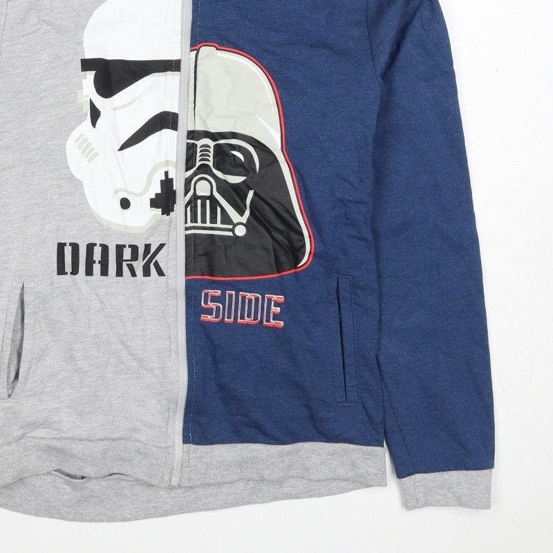Character.com Boys Star Wars Grey Blue 12-13 Years Full Zip Hoodie