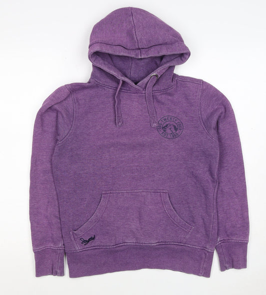 101 Twenty Four Women’s Purple UK 10 Pullover Hoodie Logo Fleece
